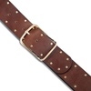 image:imageLucky Brand Womens Studded Leather Belt  Stylish  Classic  Modern  Jeans  Pants  Skirt  DressWide Leather Studded  Brown