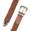image:imageLucky Brand Womens Western Leather Belt  Classic  Fashion  Vintage  Buffalo Leather  WesternInspiredBraided  Tan