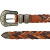 image:imageLucky Brand Womens Western Leather Belt  Classic  Fashion  Vintage  Buffalo Leather  WesternInspiredBraided Western  Multi