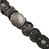 image:imageLucky Brand Womens Western Leather Belt  Classic  Fashion  Vintage  Buffalo Leather  WesternInspiredGrommet Concho  Black