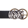 image:imageLucky Brand Womens Western Leather Belt  Classic  Fashion  Vintage  Buffalo Leather  WesternInspiredHaircalf  Zebra