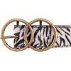 image:imageLucky Brand Womens Western Leather Belt  Classic  Fashion  Vintage  Buffalo Leather  WesternInspiredHaircalf  Zebra