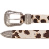 image:imageLucky Brand Womens Western Leather Belt  Classic  Fashion  Vintage  Buffalo Leather  WesternInspiredHaircalf Western  Spotted Cow