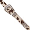 image:imageLucky Brand Womens Western Leather Belt  Classic  Fashion  Vintage  Buffalo Leather  WesternInspiredHaircalf Western  Spotted Cow