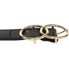 image:imageLucky Brand Womens Western Leather Belt  Classic  Fashion  Vintage  Buffalo Leather  WesternInspiredLeather Double Ring  Black