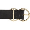 image:imageLucky Brand Womens Western Leather Belt  Classic  Fashion  Vintage  Buffalo Leather  WesternInspiredLeather Double Ring  Black