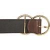 image:imageLucky Brand Womens Western Leather Belt  Classic  Fashion  Vintage  Buffalo Leather  WesternInspiredLeather Double Ring  Brown