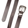 image:imageLucky Brand Womens Western Leather Belt  Classic  Fashion  Vintage  Buffalo Leather  WesternInspiredStudded Leather  Brown