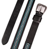 image:imageLucky Brand Womens Western Leather Belt  Classic  Fashion  Vintage  Buffalo Leather  WesternInspiredTurquoise Beaded  Black