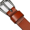 image:imageLucky Brand Womens Western Leather Belt  Classic  Fashion  Vintage  Buffalo Leather  WesternInspiredTurquoise Beaded  Tan