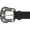 image:imageLucky Brand Womens Western Leather Belt  Classic  Fashion  Vintage  Buffalo Leather  WesternInspiredTurquoise Stud  Black