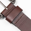 image:imageLucky Brand Womens Western Leather Belt  Classic  Fashion  Vintage  Buffalo Leather  WesternInspiredTurquoise Stud  Brown