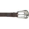 image:imageLucky Brand Womens Western Leather Belt  Classic  Fashion  Vintage  Buffalo Leather  WesternInspiredWestern Buckle  Brown