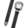 image:imageLucky Brand Womens Western Leather Belt  Classic  Fashion  Vintage  Buffalo Leather  WesternInspiredWestern Buckle and Tip  Black