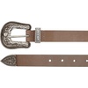 image:imageLucky Brand Womens Western Leather Belt  Classic  Fashion  Vintage  Buffalo Leather  WesternInspiredWestern Buckle and Tip  Sand