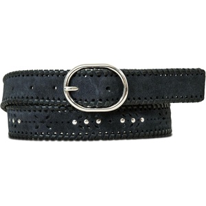 image:imageLucky Brand Womens Embroidered Leather Belt  Stylish  Classic  WesternInspired  American Heritage  Jean  PantSuede Laced  Navy