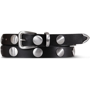 image:imageLucky Brand Womens Studded Leather Belt  Stylish  Classic  Modern  Jeans  Pants  Skirt  DressOversized Studs  Black
