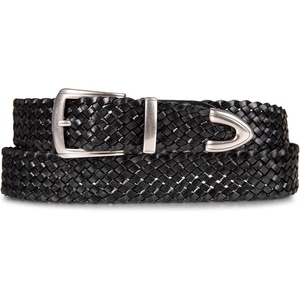 image:imageLucky Brand Womens Western Leather Belt  Classic  Fashion  Vintage  Buffalo Leather  WesternInspiredBraided  Black