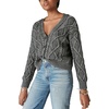 image:imageLucky Brand Cable Stitch CardiganBlack Heavy Acid Washed