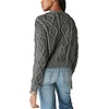 image:imageLucky Brand Cable Stitch CardiganBlack Heavy Acid Washed
