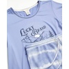 image:imageLucky Brand Womens 2 Piece Pajama Set Roll Sleeve Top amp Shorts Casual Sleepwear and Loungewear Cozy Soft PjsBlue Tie Dye