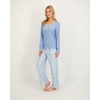 image:imageLucky Brand Womens Pajama Set  2 Piece Henley Sleep Shirt and Lounge Pants  Silky Soft Sleepwear for WomenCountry AirChintz Petals