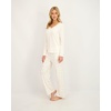 image:imageLucky Brand Womens Pajama Set  2 Piece Henley Sleep Shirt and Lounge Pants  Silky Soft Sleepwear for WomenGardeniaBreezy Ditsy