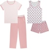 image:imageLucky Brand Womens Pajama Set  4 Piece Sleep Shirt Tank Top Pajama Pants Lounge Shorts SXLCarmens Bouquet