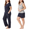 image:imageLucky Brand Womens Pajama Set  4 Piece Sleep Shirt Tank Top Pajama Pants Lounge Shorts SXLStars