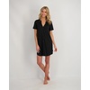 image:imageLucky Brand Womens Sleep Shirt Dress 2Pack Soft Comfortable Nightgown Style Sleepwear for Relaxed Nights and LoungingBlack  Heather Grey W Wht Stripes