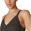 image:imageLucky Brand Womens Womens Diamond Crochet Mini DressRaven