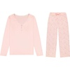 image:imageLucky Brand Womens Pajama Set  2 Piece Henley Sleep Shirt and Lounge Pants  Silky Soft Sleepwear for WomenBlooming RoseBoho Blooms