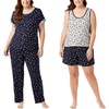 image:imageLucky Brand Womens Pajama Set  4 Piece Sleep Shirt Tank Top Pajama Pants Lounge Shorts SXLStars