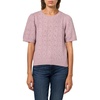 image:imageLucky Brand Womens Puff Sleeve Pointelle Sweater TeeElderberry