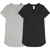 Black / Heather Grey W/ Wht Stripes