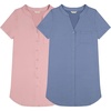 image:imageLucky Brand Womens Sleep Shirt Dress 2Pack Soft Comfortable Nightgown Style Sleepwear for Relaxed Nights and LoungingStonewash  Bleached Mauve