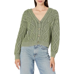 image:imageLucky Brand Cable Stitch CardiganCaper Green Aw
