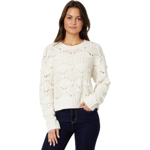image:imageLucky Brand Open Stitch Pullover SweaterWhisper White
