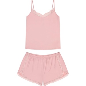 image:imageLucky Brand Womens Spaghetti Strap Tank amp Short Pajama Set 2Piece Lightweight Sleepwear amp Lounge Set with Relaxed FitCoral Blush Coral Pink