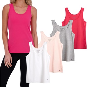 image:imageLucky Brand Womens Tank Top  4 Pack Stretch Cotton Scoop Neck Sleeveless TShirt Camiseta sin Mangas para MujerLight Pink