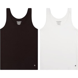 image:imageLucky Brand Womens Tank Top 2Pack Soft Cotton Blend Sleeveless Shirts for Everyday Wear Layering or LoungingTrue Basic Pack BlackWhite