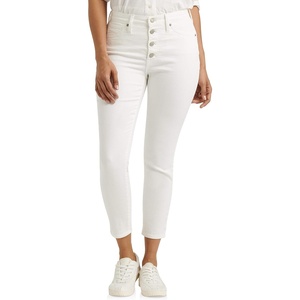 image:imageLucky Brand Womens High Rise Bridgette Skinny JeansClean White