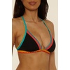 image:imageLucky Brand Avila  Womens Halter Bikini Top Adjustable Tie Back Swimwear Separates for Women Black Medium