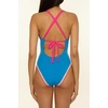 image:imageLucky Brand Womens Avila One Piece Swimsuit Adjustable Bathing Suits for WomenPeacock