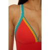 image:imageLucky Brand Womens Avila One Piece Swimsuit Adjustable Bathing Suits for WomenScarlet