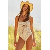 image:imageLucky Brand Womens Belize Bandeau One Piece Swimsuit Adjustable Bathing Suits for WomenNatural