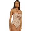 image:imageLucky Brand Womens Belize Bandeau One Piece Swimsuit Adjustable Bathing Suits for WomenNatural