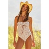 image:imageLucky Brand Womens Belize Bandeau One Piece Swimsuit Adjustable Bathing Suits for WomenNatural