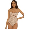 image:imageLucky Brand Womens Belize Bandeau One Piece Swimsuit Adjustable Bathing Suits for WomenNatural
