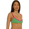 image:imageLucky Brand Womens Maldives Scoop Bikini Top Adjustable Tie Back Swimwear Separates for WomenSea Grass